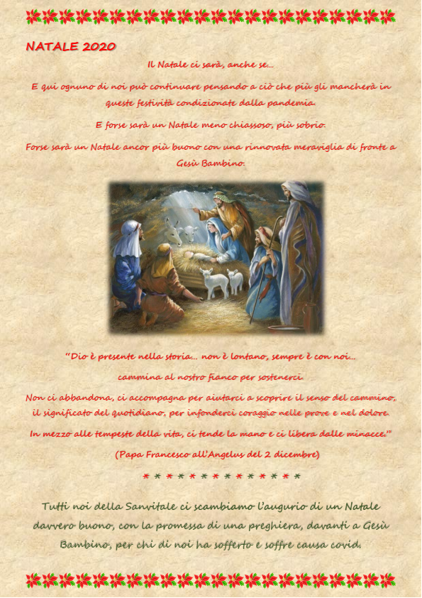 2020 auguri natale